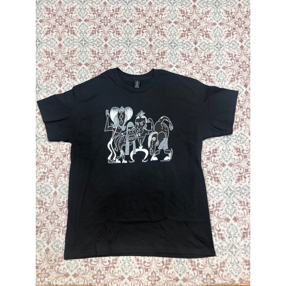 Red Hot Chili Peppers 1991 Graphic T-Shirt Mens Large Black Gildan Heavy Cotton